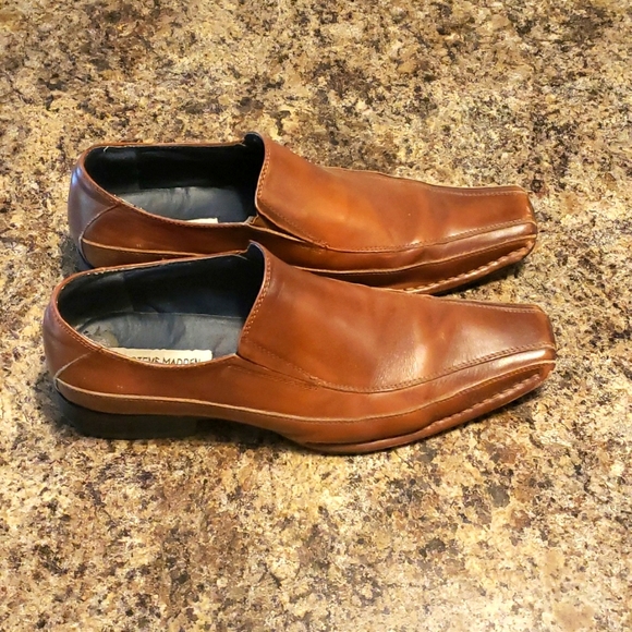 💫HOST PICK💫Steve Madden Brown Leather Loafers size 8 - Picture 3 of 7